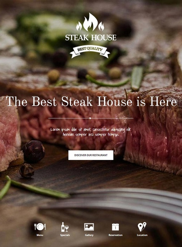 Шаблон Steak House от GavickPro
